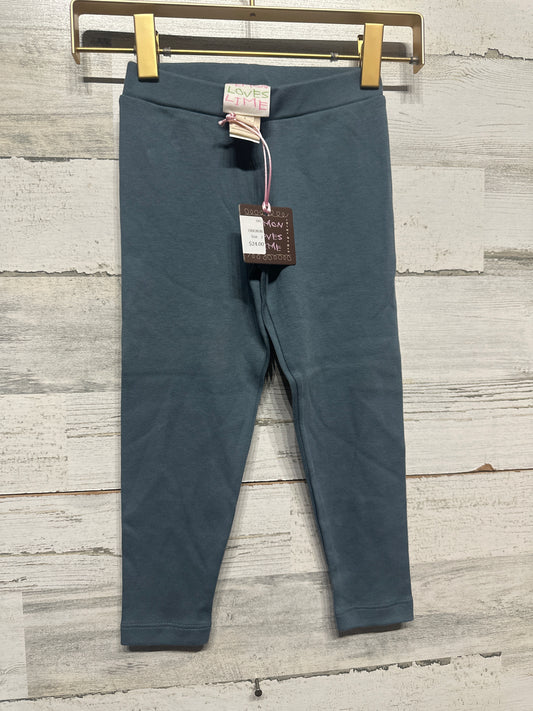 Size 2 Lemon Loves Lime Basic Leggings - Orion Blue  - New With Tags