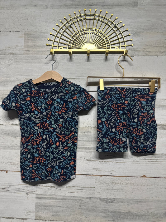Boys Size 5 Gap Dino Pajamas - Two Piece Shorts Set - Very Good Used Condition