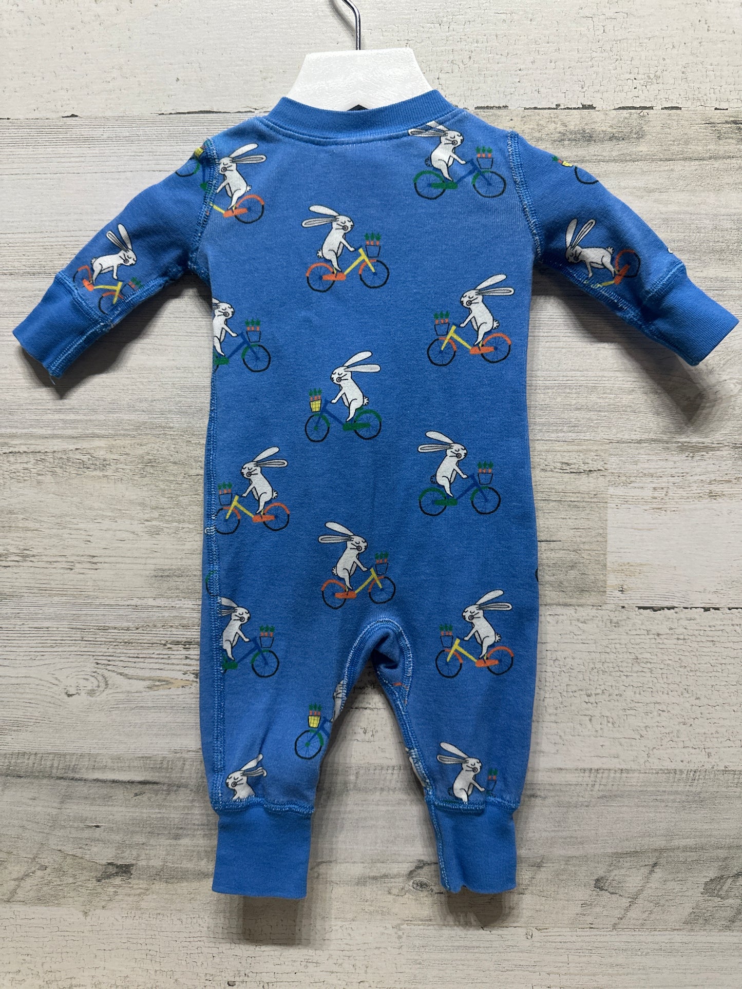 Size 0-3m (50cm) Hanna Andersson Bunny Organic Cotton Sleeper - Good Used Condition