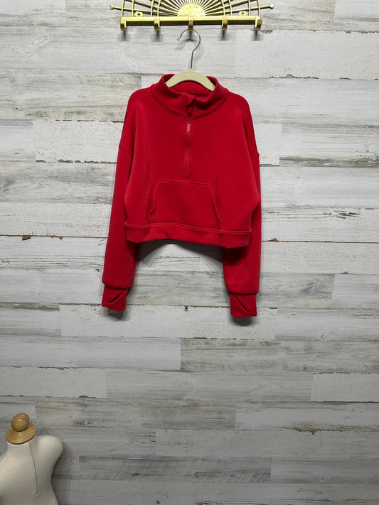 Girls Size 8 (Medium) All in Motion Red Pullover - Good Used Condition