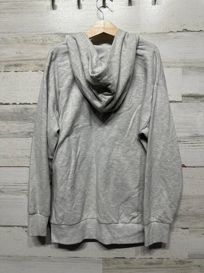 Girls Size Medium (10-12) DSG Grey Hooded Zip Up Jacket - Good Used Condition