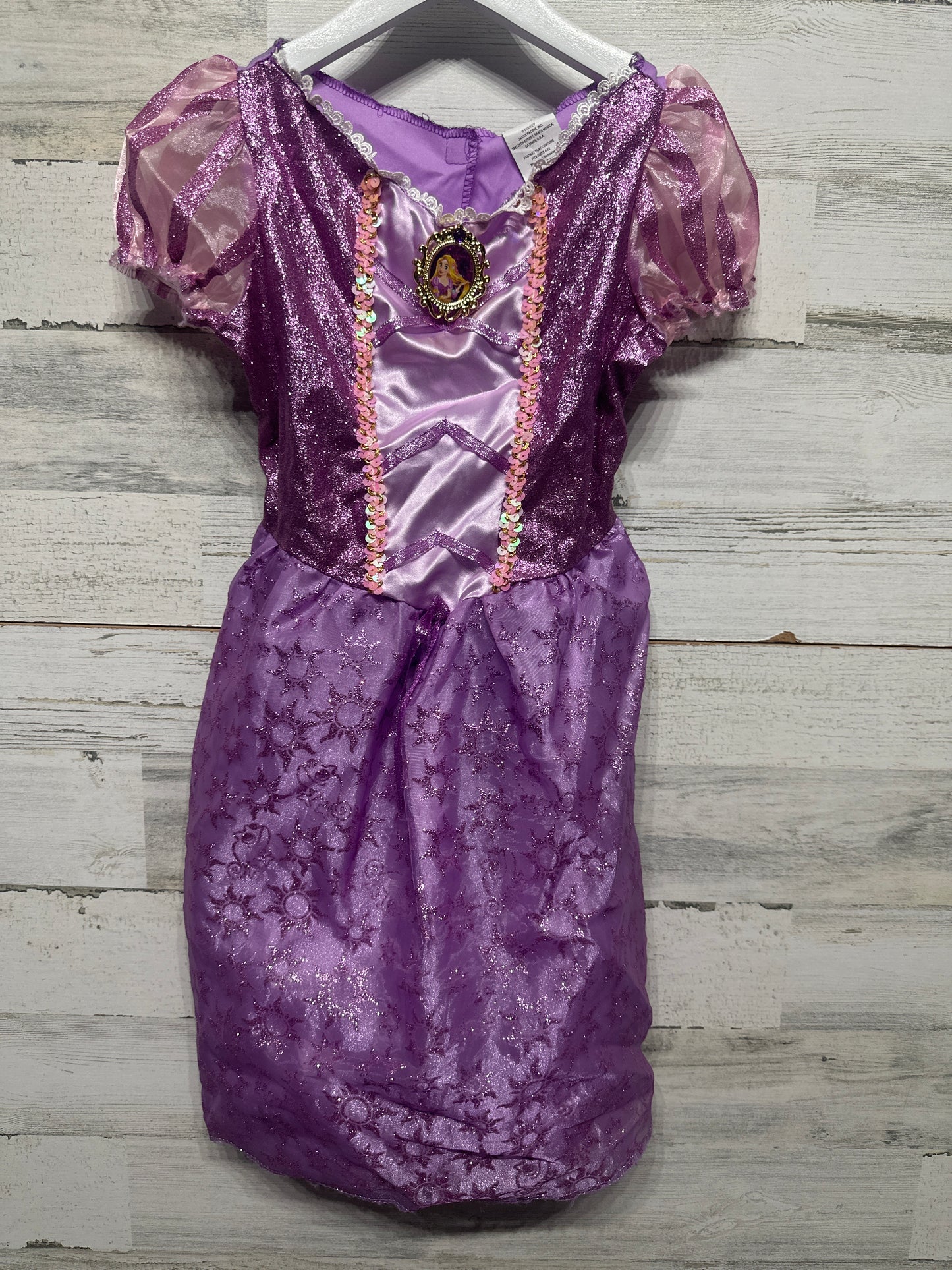 Tangled Disney Princess Rapunzel Costume Girls Size 4-6x Dress Up Dress GUC