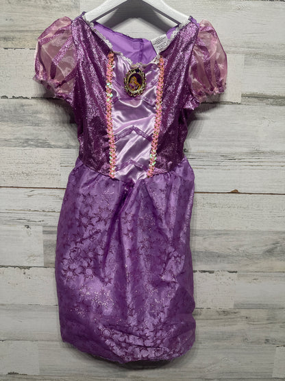 Tangled Disney Princess Rapunzel Costume Girls Size 4-6x Dress Up Dress GUC