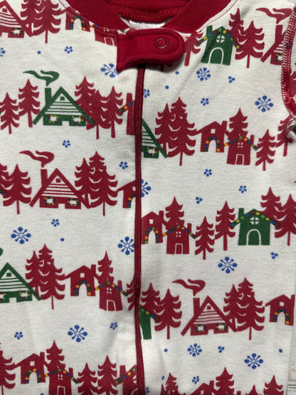 Size 9-18m (70cm) Hanna Andersson Organic Cotton Holiday Pajamas - Very Good Used Condition