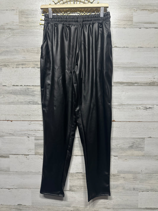 Women's Size Small Cherish Sassy Trends Faux Leather Jogger Pants - New With Tags