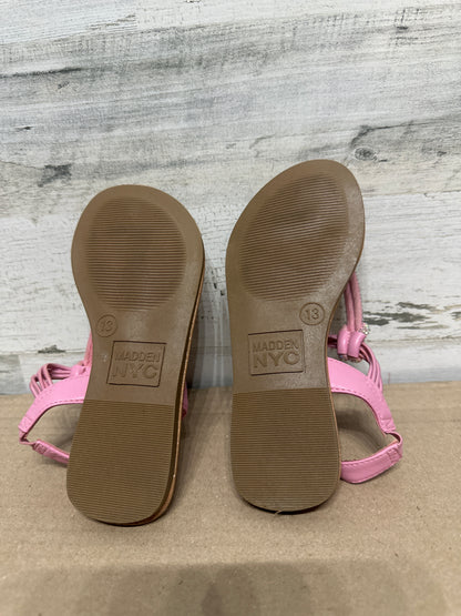 Size 13 Madden NYC Pink Rhinestone Sandals - Very Good Used Condition