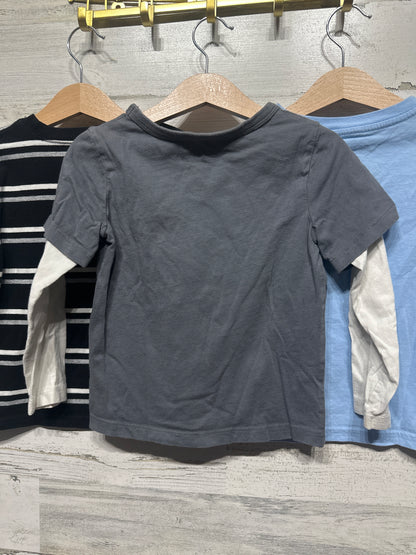 Boys Preowned Size 3t Long Sleeve Shirt Lot (3 pieces) - Good Used Condition