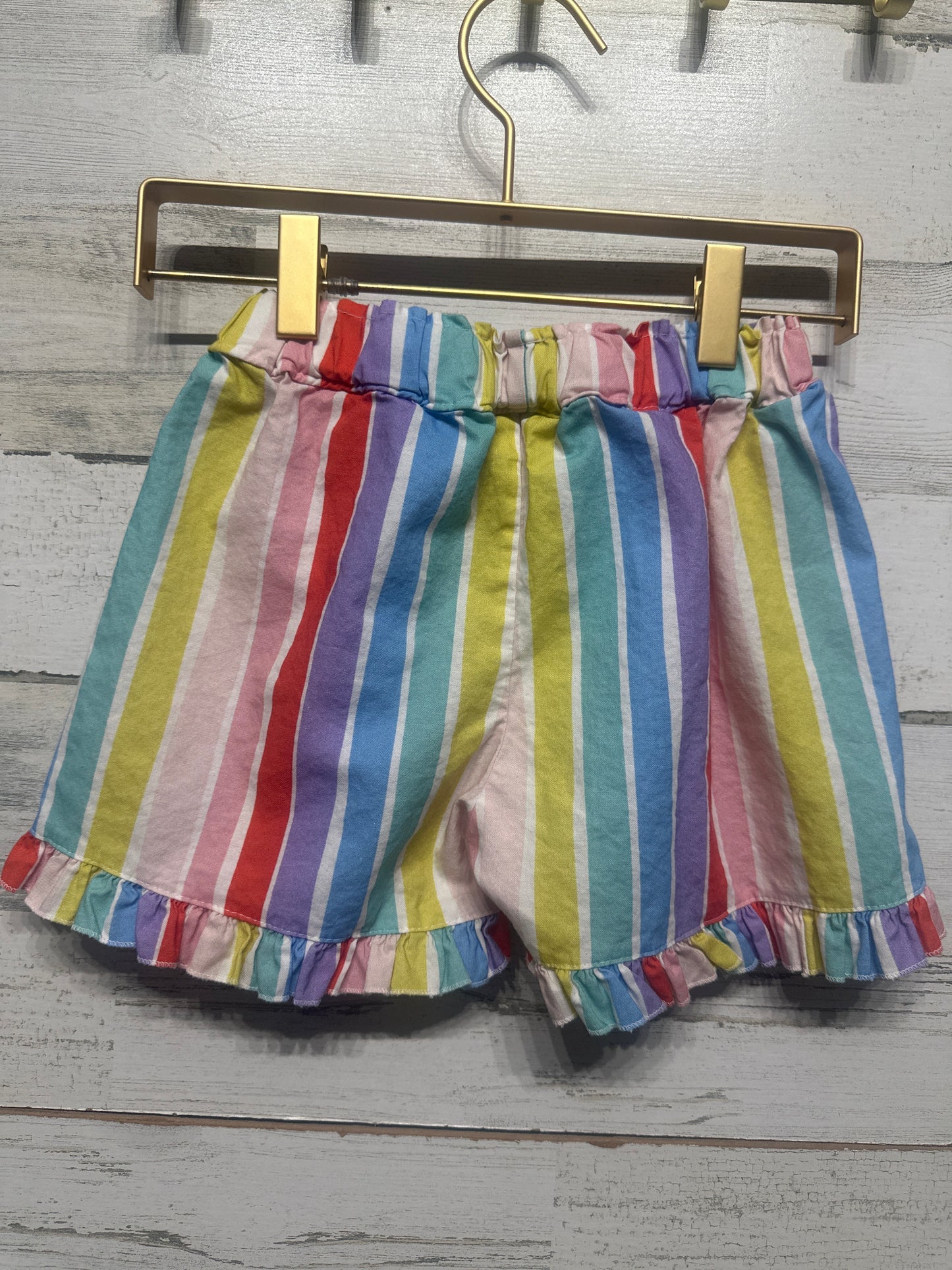 Girls Size 8 Matilda Jane Platinum Striped Shorts - Very Good Used Condition