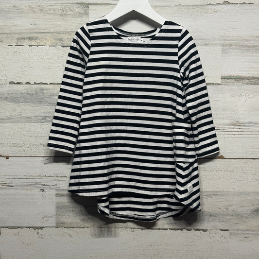 Girls Size 4 Layton & Ella Boutique Black and White Striped - Good Used Condition*