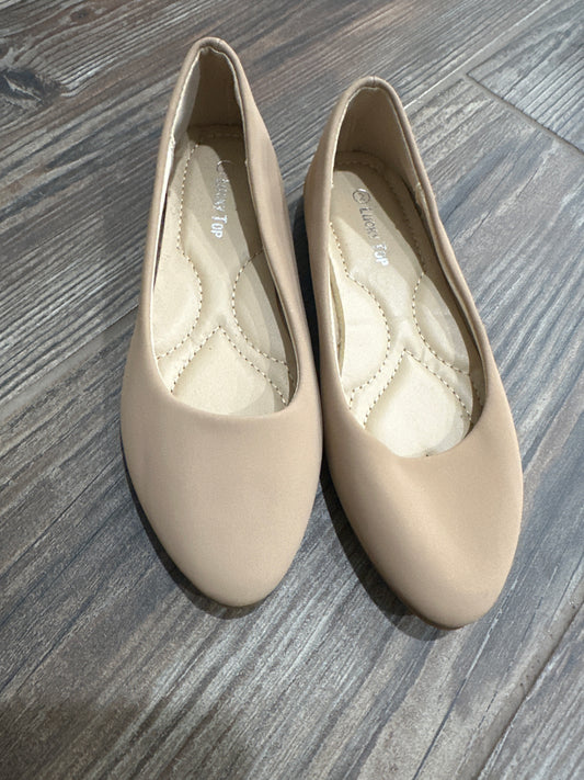 Girls Size 2 (Big Kid) Lucky Top Tan Flats  - New Without Tags