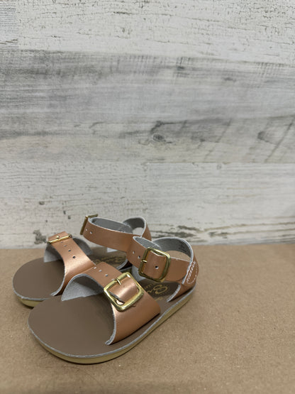 Girls Size 4 Toddler Sun San Rose Gold Surfer Sandals - New Without Box