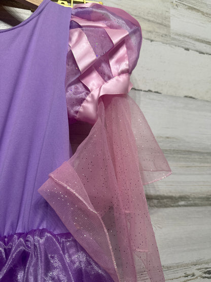 Girls Size 9-10 Years Disney Store Tangled Rapunzel Dress - Very Good Used Condition