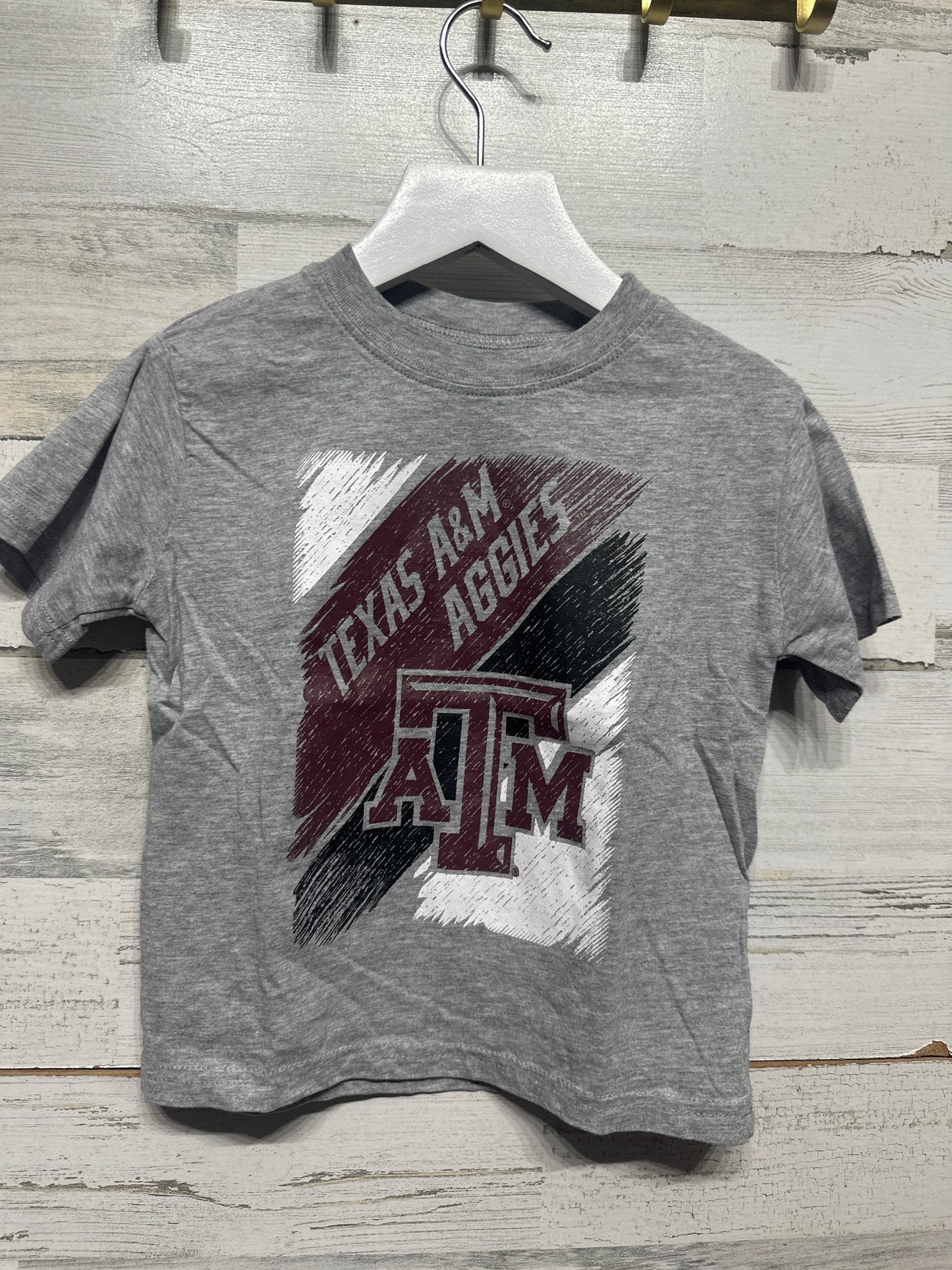 Size 4t Rivalry Threads Texas A&M Grey Aggies T-Shirt - Very Good Used Condition