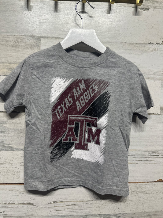 Size 4t Rivalry Threads Texas A&M Grey Aggies T-Shirt - Very Good Used Condition