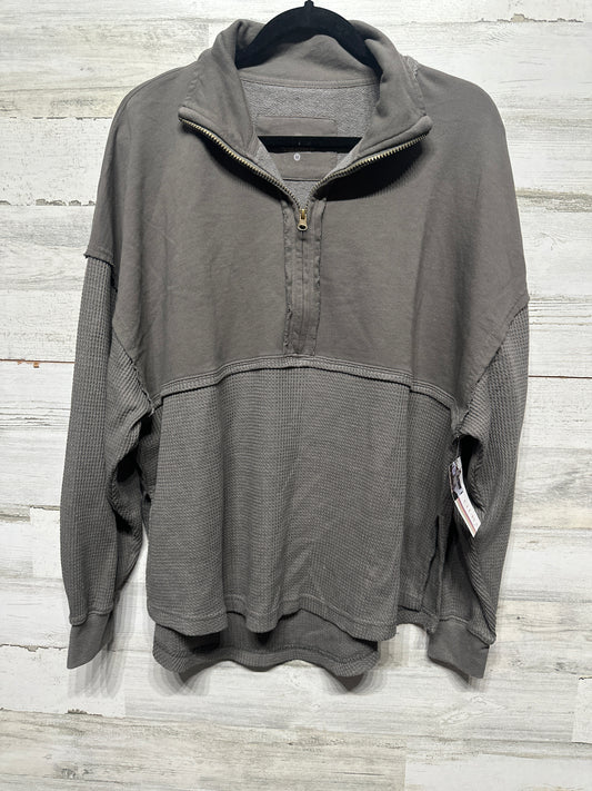 Women's Size Medium Club Social Quarter Zip Waffle Cozy Pullover - New With Tags