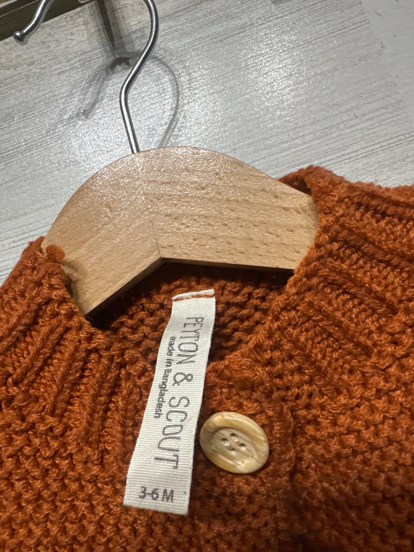 Peyton & Scout 3-6m Knit Cardigan Sweater VGUC