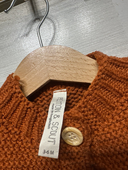 Peyton & Scout 3-6m Knit Cardigan Sweater VGUC