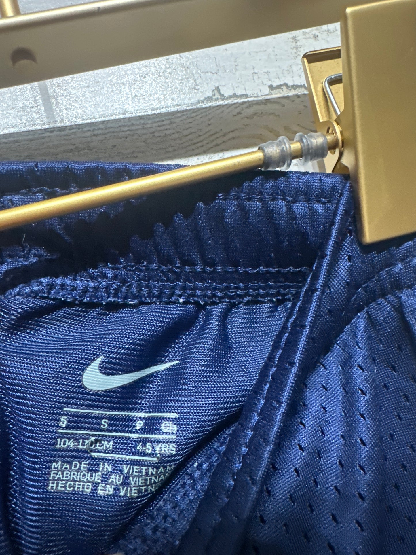 Nike Athletic Shorts Dark Grey and Navy Blue Boys Size 5 (Fit 4-5 Years) GUC