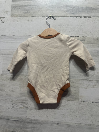 Boys Size 0-3m Wonder Nation Lover Boy Embroidered Bodysuit - Good Used Condition
