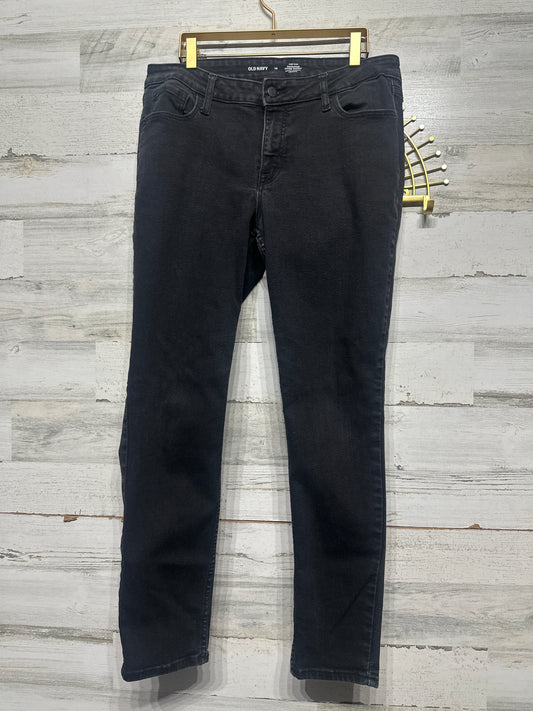 Old Navy High Rise Rockstar Super Skinny Black Jeans - Women's Size 14 - Very Good Used Condition