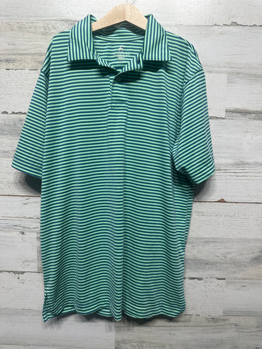 Class Club Modern Fit Striped Performance Polo - Boys Size 14/16 - Very Good Used Condition