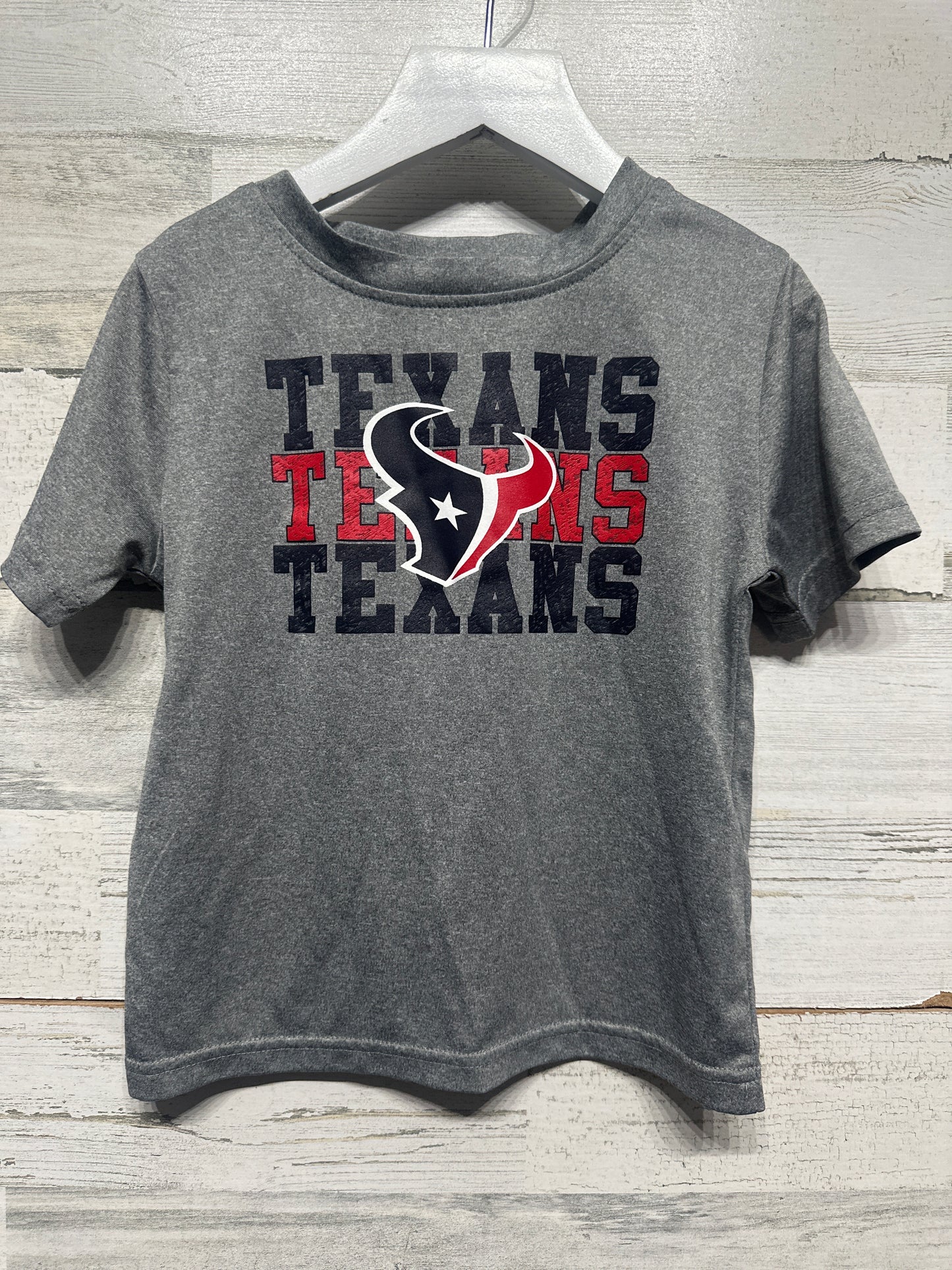 Size 4t NFL Apparel Houston Texans Football Grey Drifit Shirt - Very Good Used Condition