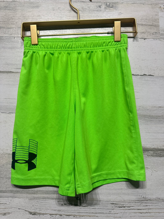 Boys Size 7 Under Armour Bright Green Shorts - Play Condition**