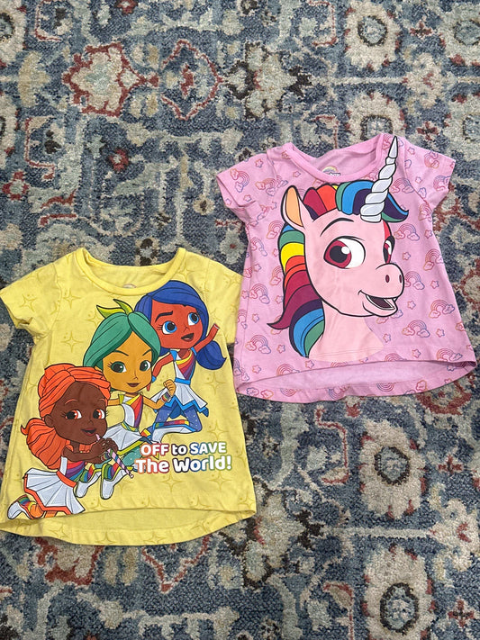 Rainbow Rangers Shirts Girls 3T VGUC