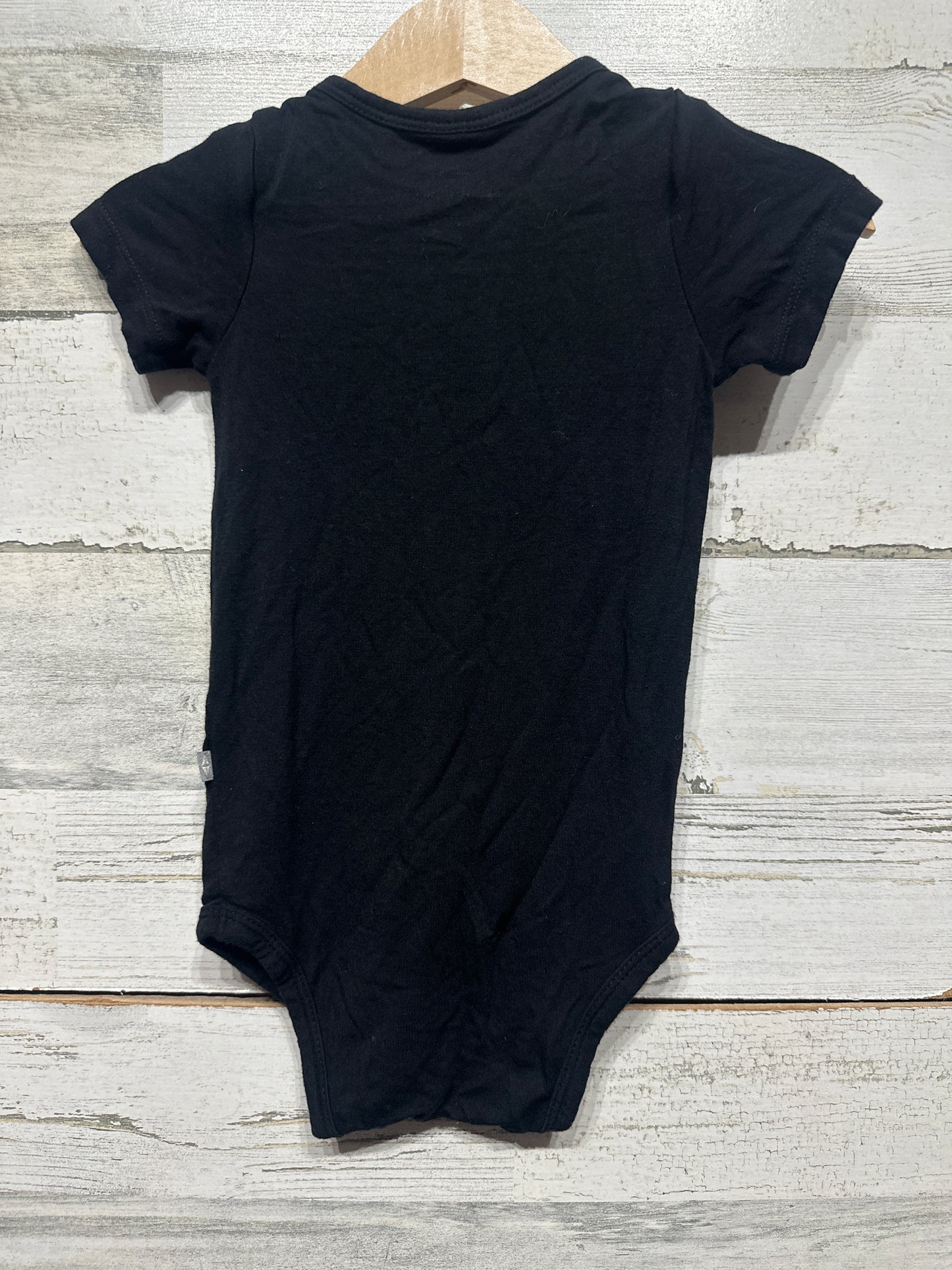 Preowned Size 12-18m Kyte Baby Black Bamboo Bodysuit - Very Good Used Condition