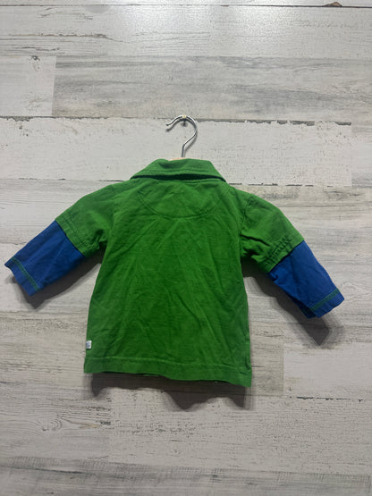 Boys Size 6-12m RuggedButts Polo Shirt - Very Good Used Condition