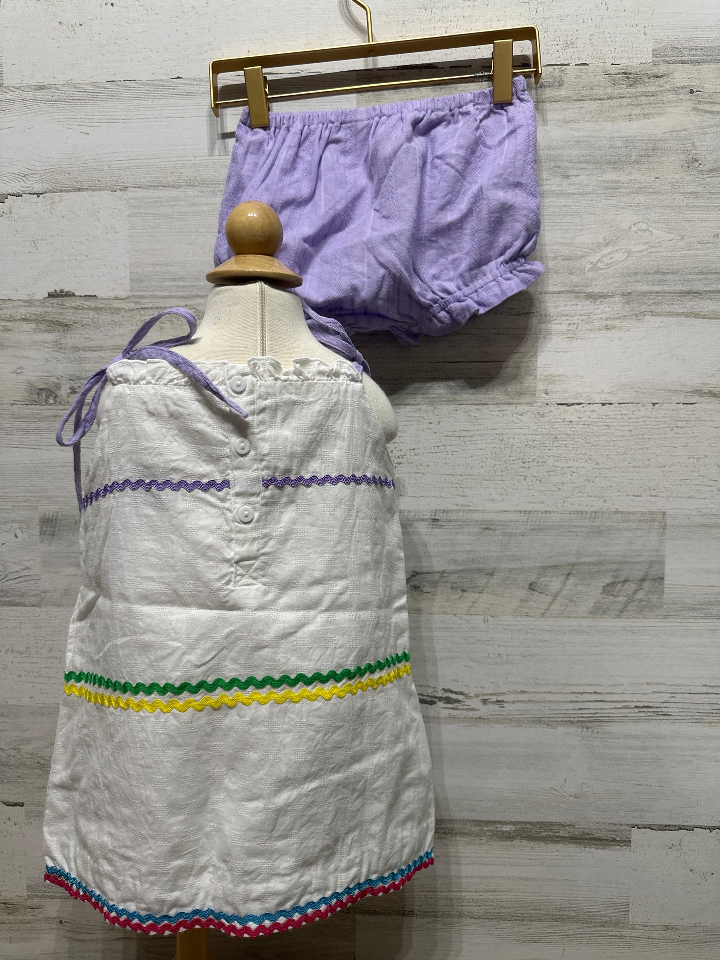 Girls Size 5 Purple Pearl Two Piece Outfit Set - Very Good Used Condition