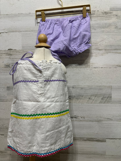Girls Size 5 Purple Pearl Two Piece Outfit Set - Very Good Used Condition
