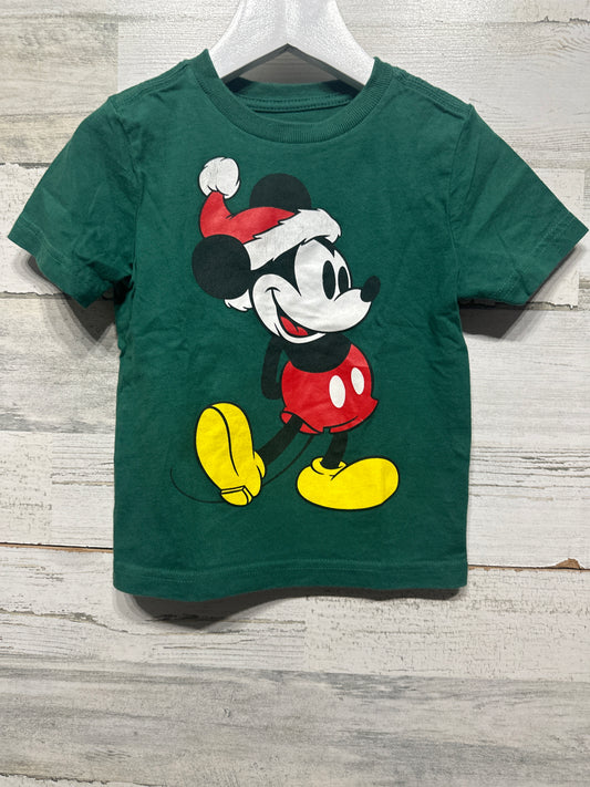 Boys Size 18/24m Disney Holiday Mickey Mouse Tee - Good Used Condition