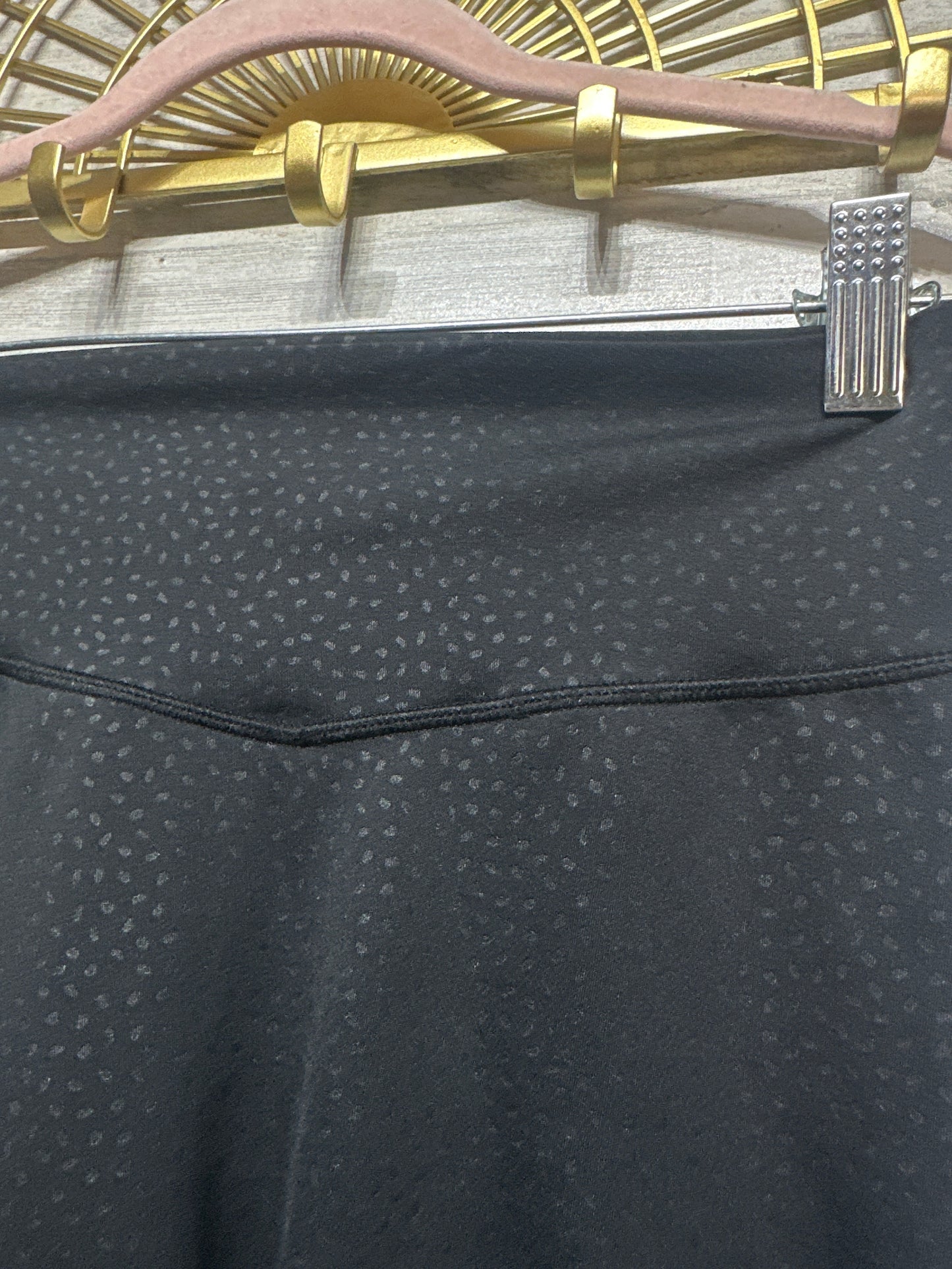 Women's Size Medium Buff Bunny Collection Black Dotted Leggings - Very Good Used Condition