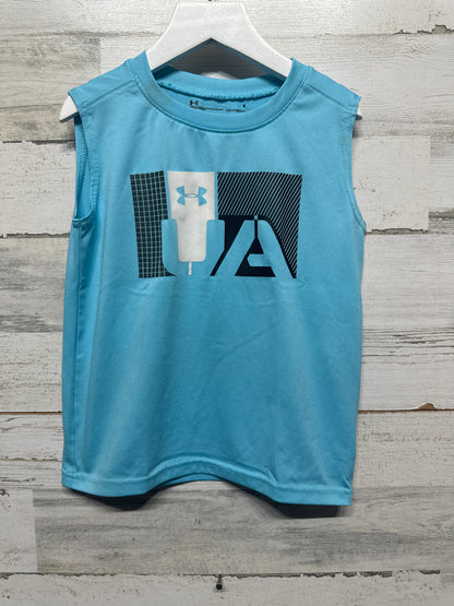 Boys Size 6 Under Armour Heatgear Sleeveless Shirt - Good Used Condition