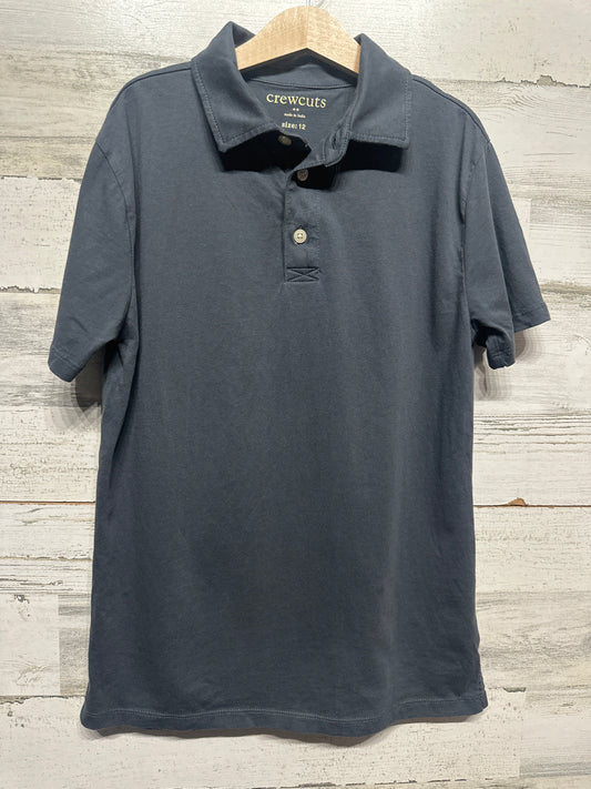 Size 12 Crewcuts Grey Polo Shirt - Very Good Used Condition