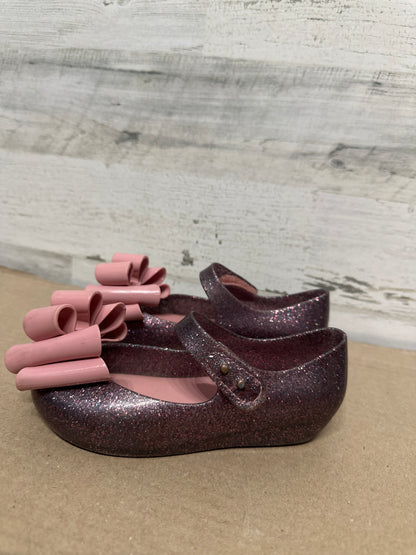 Size 11 Toddler Mini Melissa Sparkle Bow Shoes - Good Used Condition*