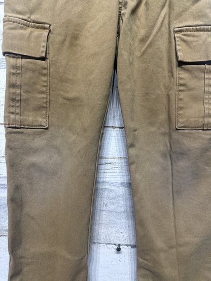Boys Size 6 Cat and Jack Khaki Tapered Cargo Pants - Play Condition*