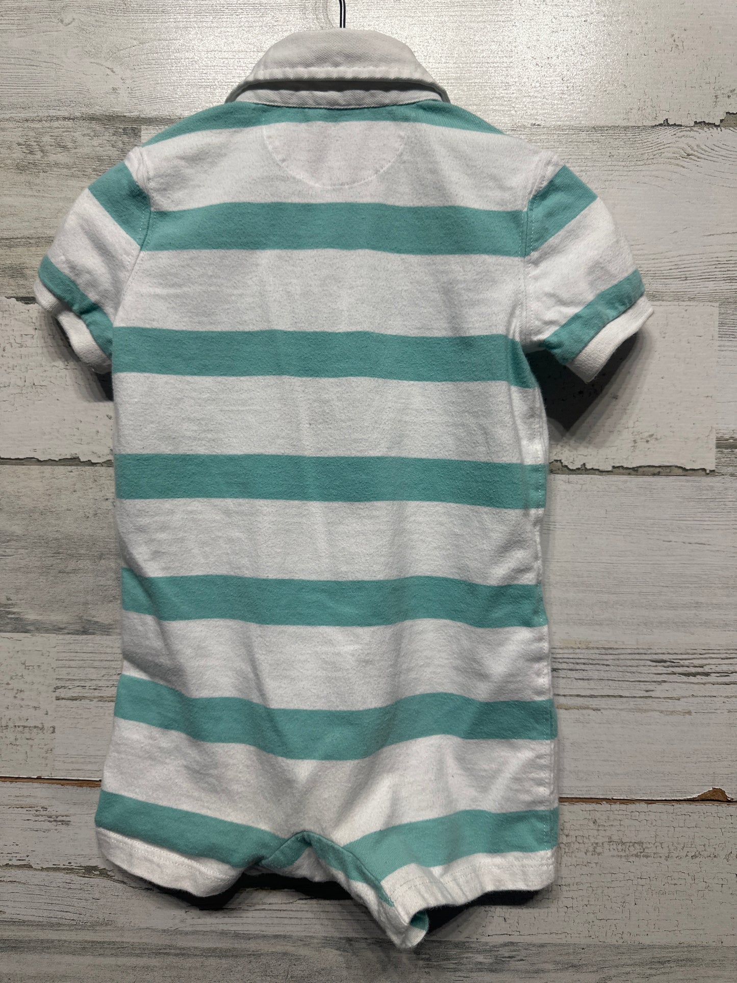 Size 12m Ralph Lauren Striped Polo Romper - Play Condition*