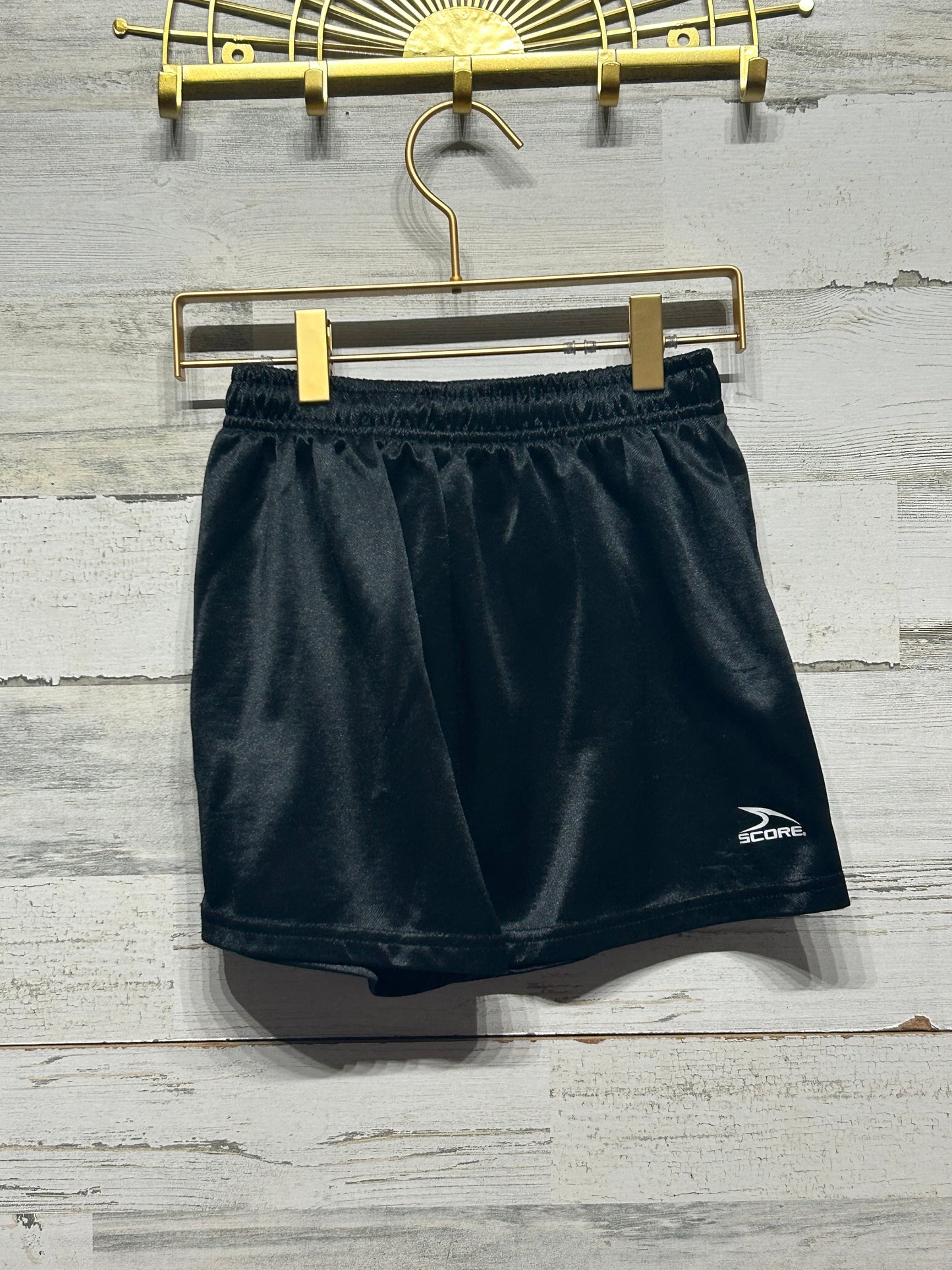 Boys Size Youth Small Score Black Athletic Shorts - Play Condition**