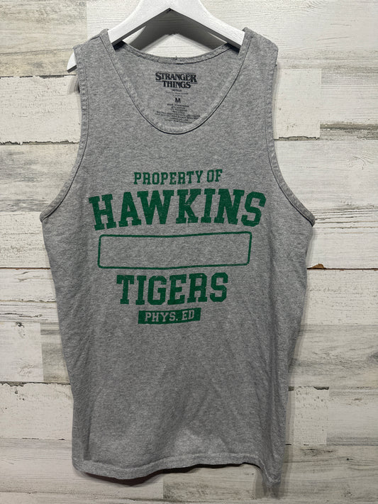 Men’s Size Medium Stranger Things Hawkins Tigers Tank Top - Good Used Condition