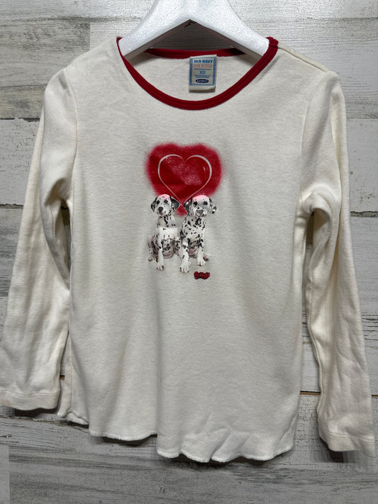 Y2K Dalmatian Long Sleeve Shirt - Old Navy 2004 - Girls Size XS - Good Used Condition