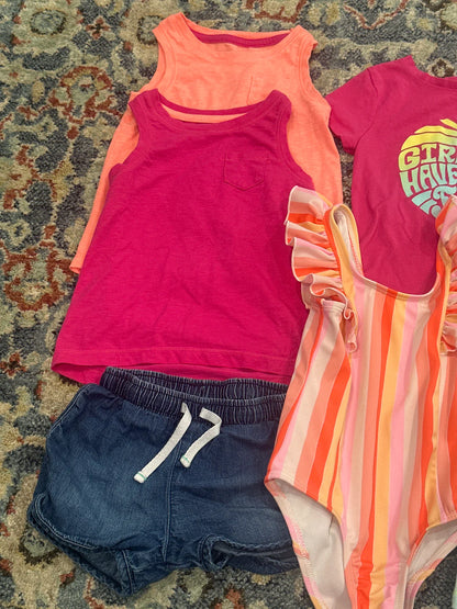 Girls 3T Spring/Summer Lot 6 Pieces GUC