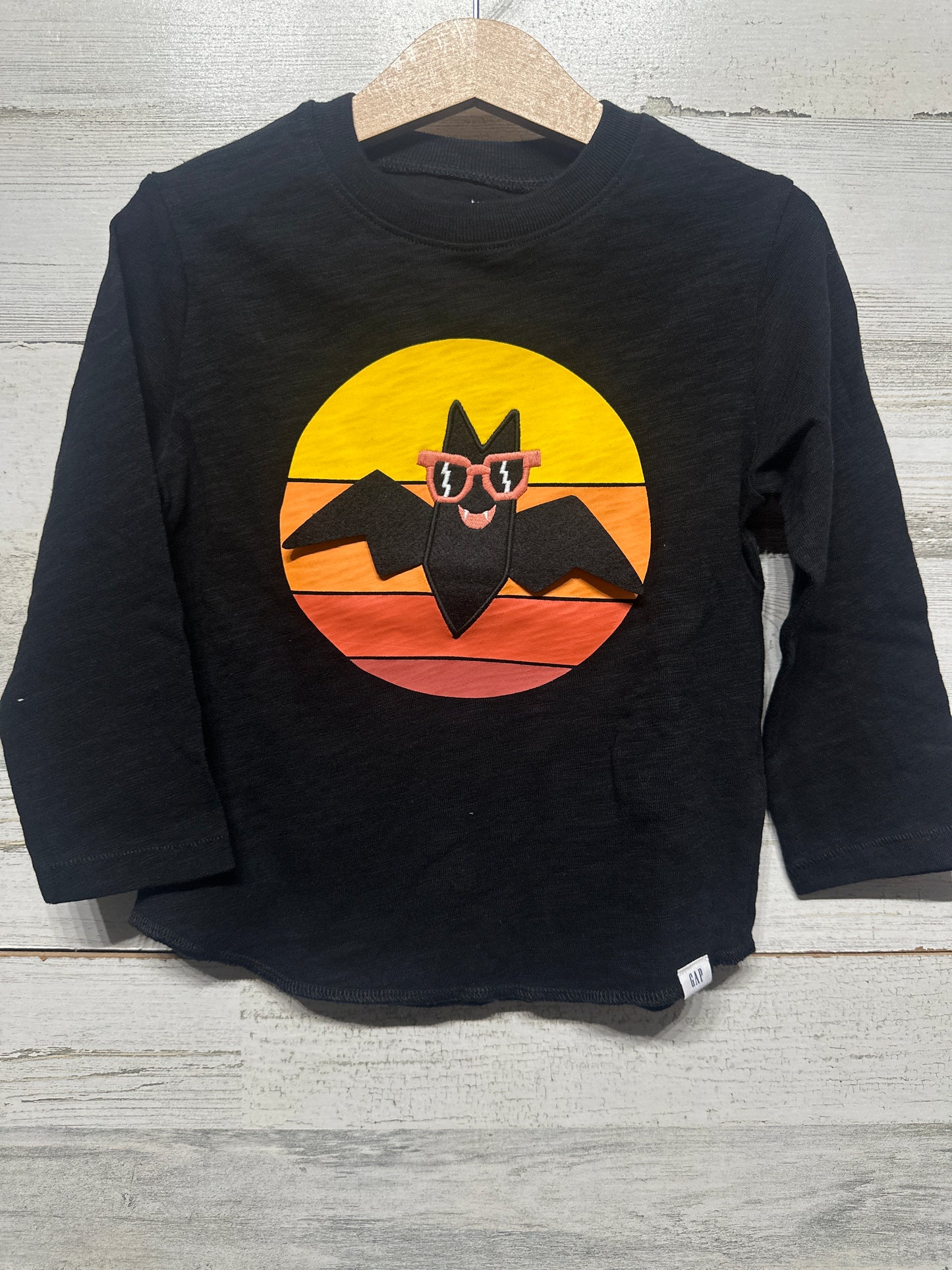 Boys Size 3t Gap Bat Long Sleeve Shirt - Very Good Used Condition
