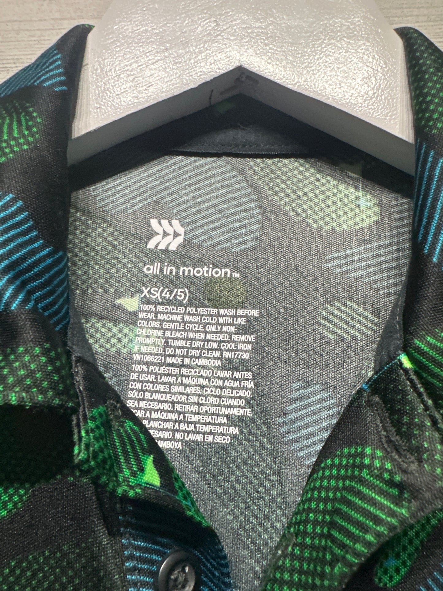 Golf Performance Polo All in Motion Boys XS 4-5 VGUC