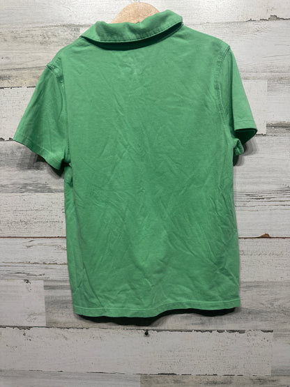 Boys Size 6/7 Small Cat and Jack Green Polo Shirt - Very Good Used Condition