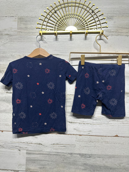 Size 4t Kyte Baby Bamboo Fireworks Shorts Pajama Set - Very Good Used Condition