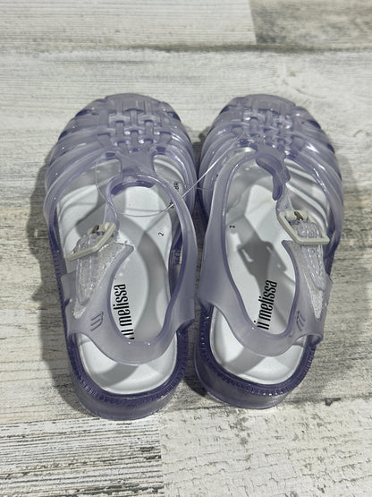 Mini Melissa Clear Jelly Sandals - Toddler Girls Size 8 - New Without Box