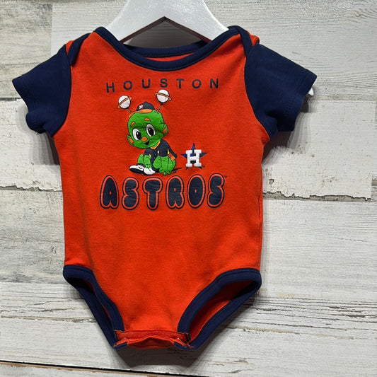 Boys Size 3-6m Houston Astros Orbit Onesie - Very Good Used Condition