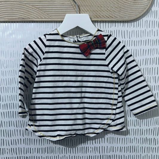 Girls Size 12-18m Mud Pie Striped tunic - play condition